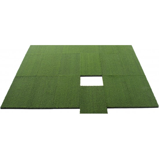 Λαστιχένιο Πάτωμα BeGREEN Active Πλακάκι 98x98cm 20mm Πράσινο 