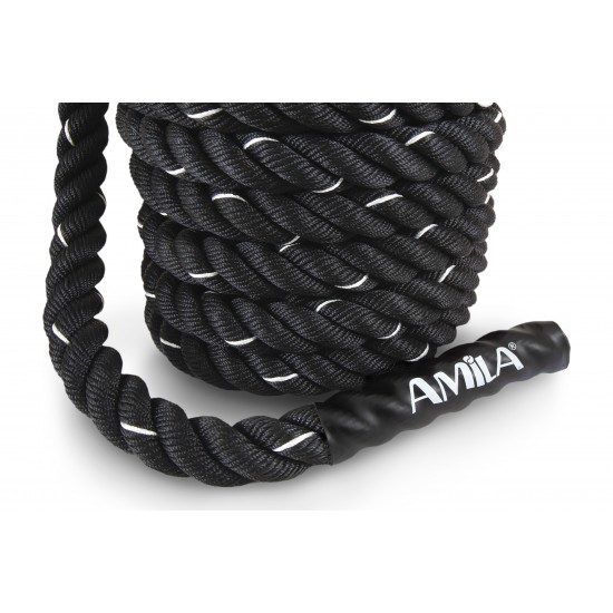 Σχοινί Προπόνησης Crossfit AMILA Battle Rope NS 9m 