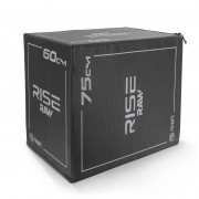 Πλειομετρικό Κουτί Plyo Box Raw Rise 50x60x75 cm - Μαύρο 