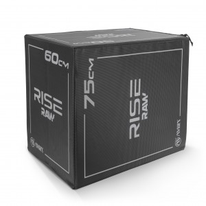 Πλειομετρικό Κουτί Plyo Box Raw Rise 50x60x75 cm - Μαύρο