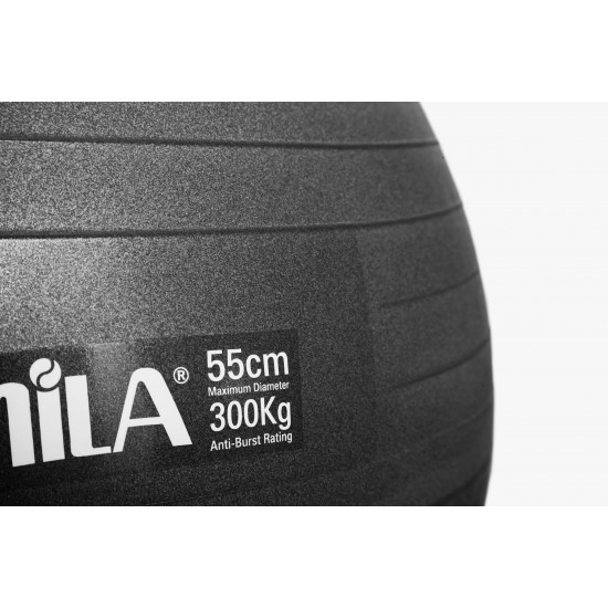 Μπάλα Γυμναστικής AMILA GYMBALL 55cm Μαύρη Μπάλα Γυμναστικής AMILA GYMBALL 55cm Μαύρη