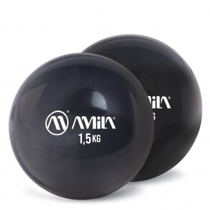 AMILA Palm Ball Two-Pack 1,5Kg Μαύρο AMILA Palm Ball Two-Pack 1,5Kg Μαύρο