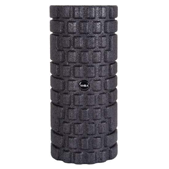 AMILA Foam Roller Spike Φ14x32cm Μαύρο 