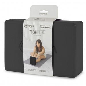 Τούβλο Yoga AMILA Brick Μαύρο Τούβλο Yoga AMILA Brick Μαύρο