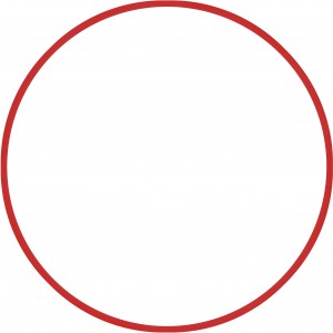 Χούλα Χουπ HQ 80cm - Φ19mm - 330gr, Κόκκινο Χούλα Χουπ HQ 80cm - Φ19mm - 330gr, Κόκκινο