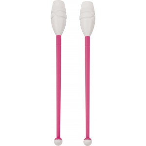 Κορίνες Ρυθμικής Γυμναστικής 41cm Μαλακές, Φούξια/Λευκό