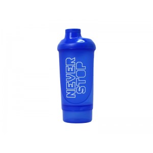 SHAKER NEVER STOP  ΜΠΛΕ 500ml (+150ML) SHAKER NEVER STOP  ΜΠΛΕ 500ml (+150ML)