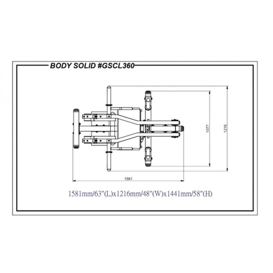ΜΗΧΑΝΗΜΑ ΜΗΡΩΝ & ΓΑΜΠΩΝ Body-Solid GSCL360 ΜΗΧΑΝΗΜΑ ΜΗΡΩΝ & ΓΑΜΠΩΝ Body-Solid GSCL360
