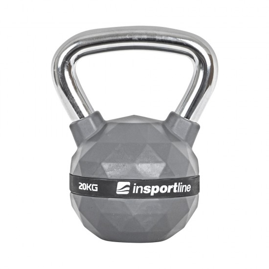 RUBBER-COATED 20KG KETTLEBELL INSPORTLINE PU 