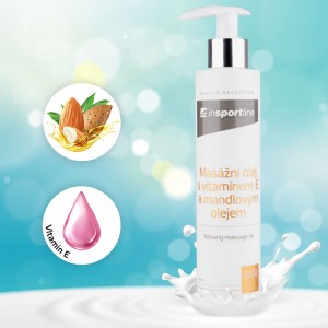 InSPORTline massage oil with vitamin E and almond oil 200 ml InSPORTline massage oil with vitamin E and almond oil 200 ml