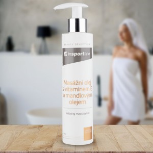 InSPORTline massage oil with vitamin E and almond oil 200 ml InSPORTline massage oil with vitamin E and almond oil 200 ml