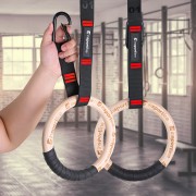 Wooden Gymnastic Rings inSPORTline Suspe II 
