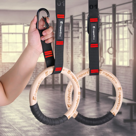 Wooden Gymnastic Rings inSPORTline Suspe II 