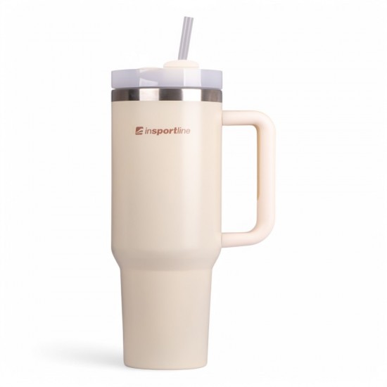 Insulated Travel Mug (Beige) inSPORTline Misakafi Tumbler 1,200 ml Insulated Travel Mug (Beige) inSPORTline Misakafi Tumbler 1,200 ml