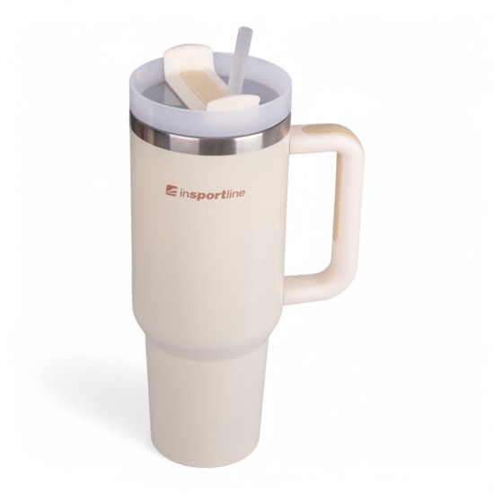 Insulated Travel Mug (Beige) inSPORTline Misakafi Tumbler 1,200 ml Insulated Travel Mug (Beige) inSPORTline Misakafi Tumbler 1,200 ml