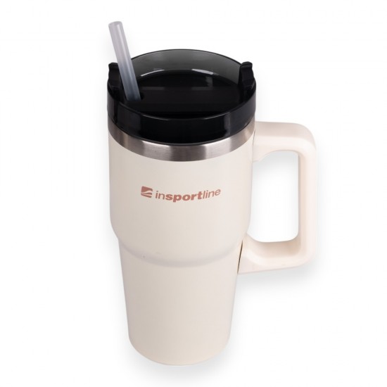 Insulated Travel Mug (Beige) inSPORTline Misakafi Tumbler 600 ml Insulated Travel Mug (Beige) inSPORTline Misakafi Tumbler 600 ml