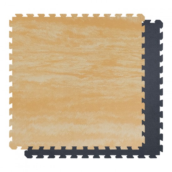 Δάπεδο προστασίας Puzzle EVA (Μαύρο/Πορτοκαλί) 2.5cm 