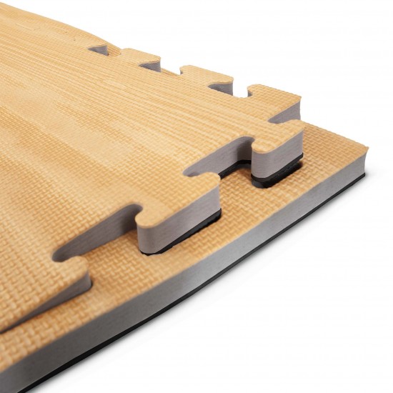 Δάπεδο προστασίας Puzzle EVA (Μαύρο/Πορτοκαλί) 2.5cm 