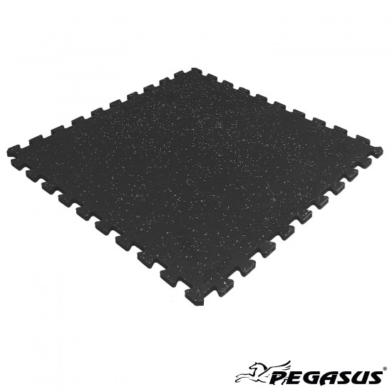 Pegasus® Δάπεδο Puzzle για Άρση Βαρών με Flecks (96x96x1.0 cm) 