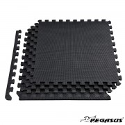 Δάπεδο προστασίας Puzzle EVA (Μαύρο) 1.2cm (Σετ 4τμχ) 