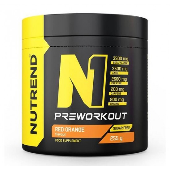 Nutrend N1 255g Red Orange Pre-Workout