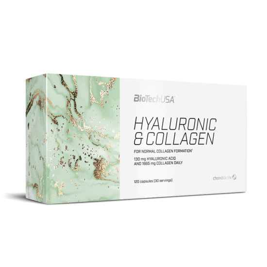 Hyaluronic & Collagen 120 caps - Biotech USA Βιταμίνες και Υγεία