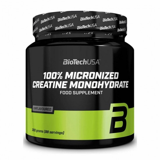 Biotech USA 100% Micronized Creatine Monohydrate 300gr Unflavoured Κρεατίνες