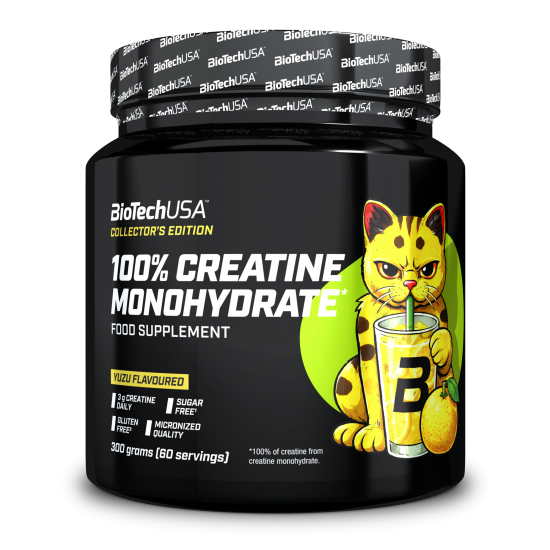 BioTech USA 100% Creatine Monohydrate Flavoured 300g - Μονοϋδρική Κρεατίνη Κρεατίνες
