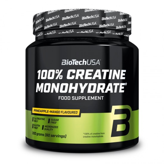 BioTech USA 100% Creatine Monohydrate Flavoured 300g - Μονοϋδρική Κρεατίνη Κρεατίνες BioTech USA 100% Creatine Monohydrate Flavoured 300g - Μονοϋδρική Κρεατίνη Κρεατίνες