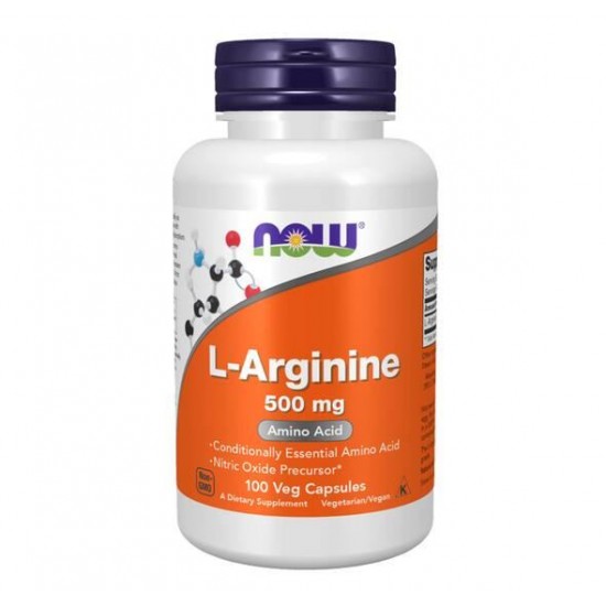 Arginine 500mg 100 caps (Now Foods) Αμινοξέα