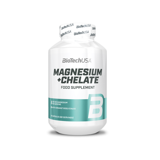 Magnesium + Chelate (60 Caps) BioTechUSA Βιταμίνες και Υγεία