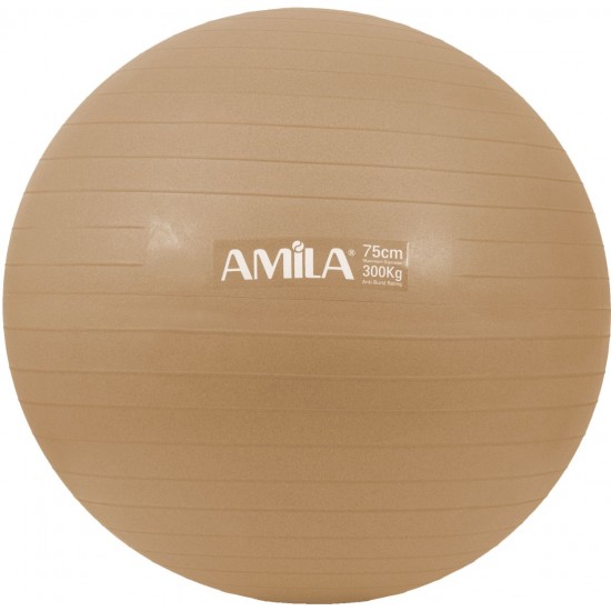 Μπάλα Γυμναστικής AMILA GYMBALL 75cm Χρυσή Bulk yoga/pilates