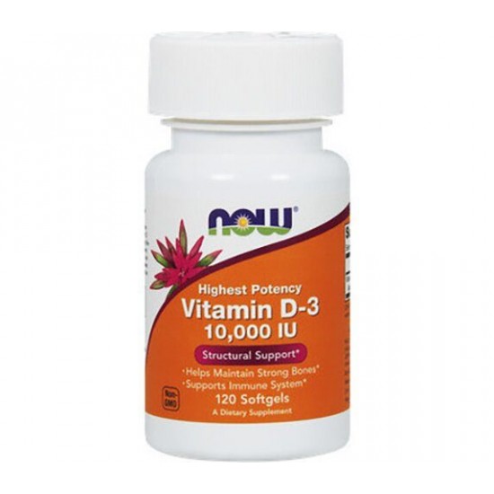 Vitamin D3 10000IU 120 softgels Βιταμίνες και Υγεία
