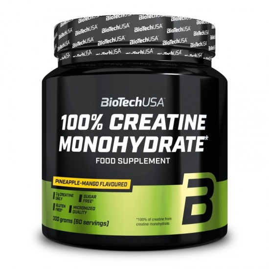 BioTech USA 100% Creatine Monohydrate Flavoured 300g - Μονοϋδρική Κρεατίνη Κρεατίνες BioTech USA 100% Creatine Monohydrate Flavoured 300g - Μονοϋδρική Κρεατίνη Κρεατίνες