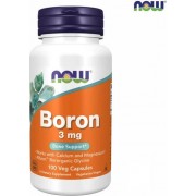 Βόριο 3 mg - NOW Foods 100caps Βιταμίνες και Υγεία