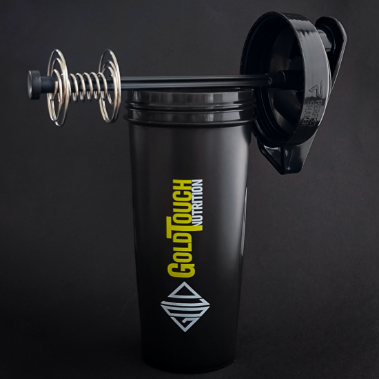 Premium Protein Shaker Cup black-Gold Touch 700ml Αξεσουάρ