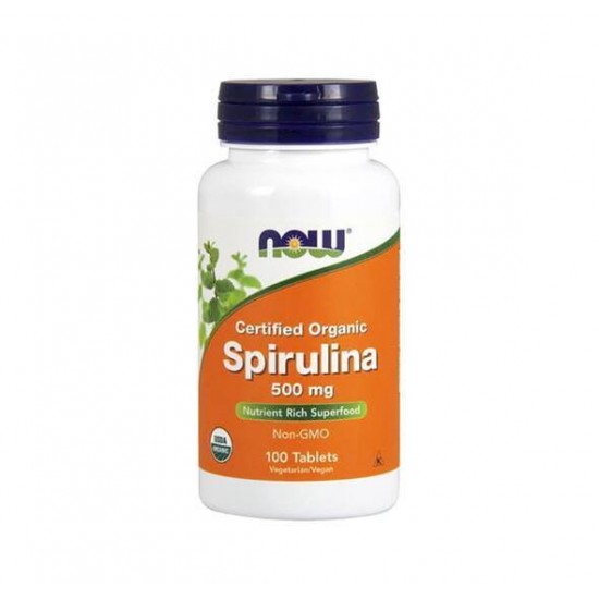 Spirulina 500 mg, 100 tabs (Now foods) Superfoods